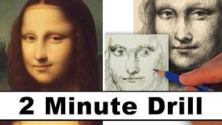 How to Draw the Mona Lisa in 2 Minutes