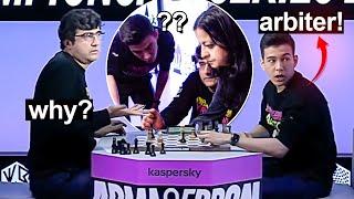 Why did Nodirbek Call the Arbiter when he was Losing? | Armageddon Series 2023