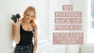 NEVER LOSE A PHOTO AGAIN with my back up process I use for EVERY photo I ever take!