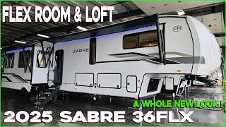 2025 Sabre 36FLX Flex Room with a Loft Fifth Wheel by Forestriver RV at Couchs RV Nation a RV Tour