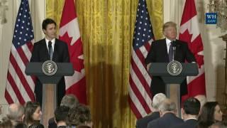 President Trump and Prime Minister Trudeau