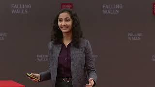 Vaishnavi Rathi [3rd-year student] from Plaksha University presenting at Falling Walls Lab in Berlin