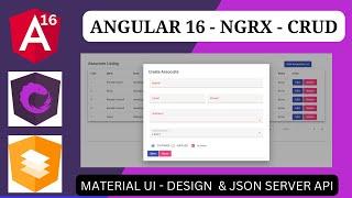 Angular CRUD action using NGRX pattern and Material UI design | Angular NGRX examples