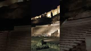 Spanish monument 'La Alcazaba' at night️ #youtubeshorts #vlog #aesthetic #spain #architecture