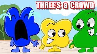 FOUR, X, and TWO: Three's a crowd | BFDI Flipaclip Edit #bfb #tpot