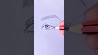 "Step-by-Step Eye Drawing" #sorts #eyes#viralshorts#pencildrawing#beginnerart#art@SandraCiresArt