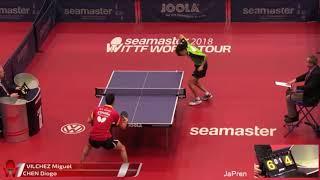 Tabel Tennis | Miguel VILCHEZ Vs Diago CHEN | Hunggarian Open 2018 | Qualifying