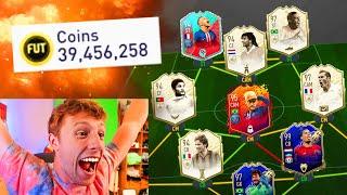 THIS 195 RATED FUT DRAFT COST ME 39,456,258 COINS!! - FIFA 20