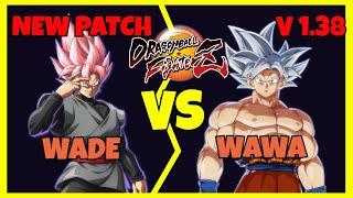 DBFZ NEW PATCH 1.38 - WADE vs WAWA (Goku Black, Beerus, Adult Gohan vs Gogeta 4, Vegito, UI Goku)