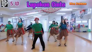 Lupakan Cinta-Rosa| Line Dance|Bina Pratama|choreo Sweety Five & Roosamekto Mamek|Lupakan Cinta-Rosa