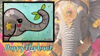 Happy Elephant Painting