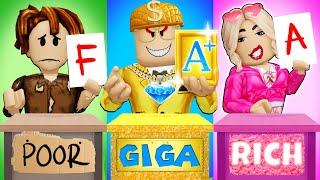 ROBLOX Brookhaven RP - FUNNY MOMENTS: Rich vs Poor Vs Giga Rich Students | Gwen Gaming Roblox