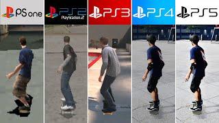 PS5 vs PS4 vs PS3 vs PS2 vs PS1 | Tony Hawk's Pro Skater