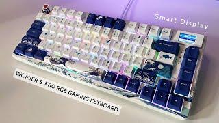 Wireless RGB Gaming Keyboard with OLED Smart Display, Womier S-K80 Unboxing!