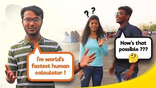 World's Fastest Human Calculator on Streets of Mumbai - Part 1 - Neelakantha Bhanu