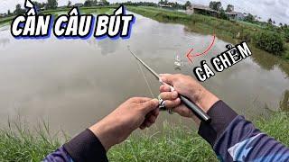 Câu lure bằng cần câu bút 1m4 dính quá trời cá chẻm | Pen Fishing Rod