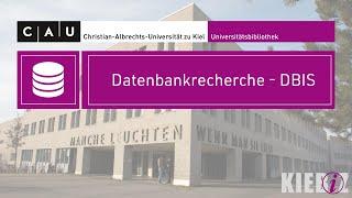 Tutorial: Datenbankrecherche – DBIS