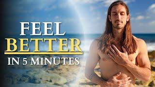 5 Minute Guided Breathwork to Feel Better Fast | Daily Energy Boost