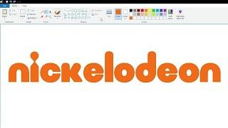 How to draw the Nickelodeon logo using MS Paint