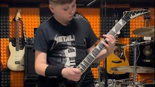 Metallica - Ride The Lightning - Guitar Cover Playthrough Marcel Maminski Cover 12 Years Old