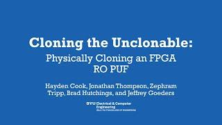 Cloning the Unclonable: Physically Cloning an FPGA RO PUF