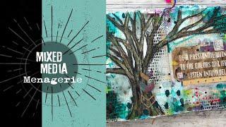 Mixed Media Menagerie Challenge - September 2021- Nicole Watson Art