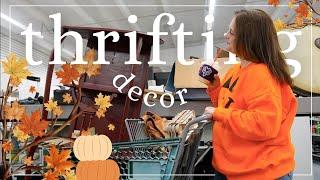 SAVOR a fall day thrifting decor with me & styling new finds in my booth!