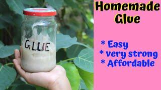 How to make easy Homemade Glue/ Craft Glue making at home