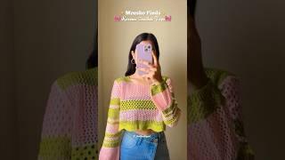 Meesho Korean Crochet Tops Haul #meesho #youtubeshorts #shortsvideo #meeshohaul #shorts #short