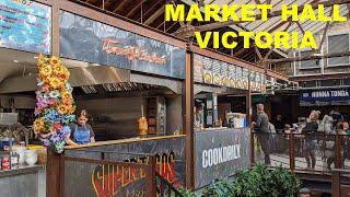 ⁴ᴷ LONDON STREET FOOD HALL - Market Hall Victoria, London