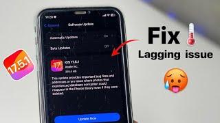 iOS 17.5.1 - How to Fix Lagging issues on your iPhone ||