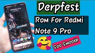 Derpfest Rom For Redmi Note 9 Pro/9S | Installation & Full Review| Soo Smooth 