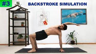 Swimming backstroke simulation workout - Ep 3