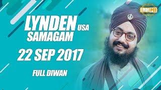 LYNDEN DIWAN | 22 Sep 2017 | Full Diwan | Bhai Ranjit Singh Khalsa Dhadrianwale