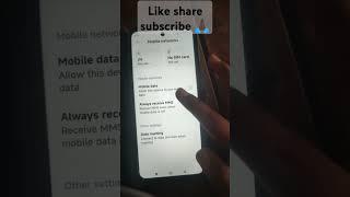 how to change network type 4g to 5g #smartphone