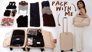 PACK WITH ME *carry on only* weekend trip to SF | best travel bags BEIS review | Miss Louie