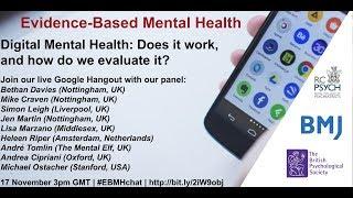 Digital Mental Health: Does it work and how to we evaluate it?