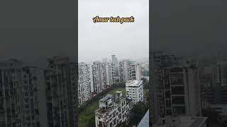 Amar Tech Park Pune, view from terrace #amar #techpark #pune #balewadi #baner #minivlog #rain #god