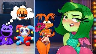 Pomni & CatNap React to Inside Out 2, The Amazing Digital Circus  & PPT # 116 | 1H Compilation