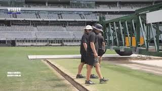 Installing Drop-In Pitches in Perth Cricket  Stadium | Australia vs Pakistan | Behind the Scenes