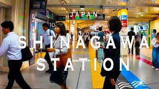 Shinagawa 4K Walking Tour (Tokyo Japan)- Tour  with Captions & Immersive Sound.品川駅