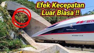 W00W! Efek Whoosh Kereta Cepat Jakarta Bandung Keluar Masuk Terowongan Saat Kecepatan Tinggi