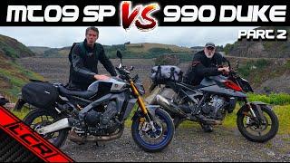 Yamaha MT-09 SP VS KTM 990 Duke | 2024 Naked Shootout!! Part 2