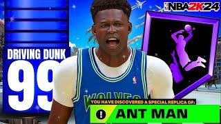 99 DUNK + 92 3PT + 91 STEAL ANTHONY EDWARDS BUILD CAN DO EVERYTHING! BEST GUARD BUILD IN NBA2K24!!!