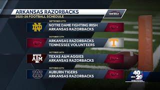 Arkansas Razorback 2025 season to see Notre Dame matchup in Fayetteville