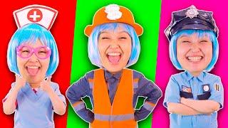 PoliceGirl, FireGirl and Doctor Song | Where Is My Siren Song | Lights Kids Song