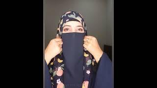 How to Wear Two piece Half niqab with Hijab by Asma Abbasi #jilbab #easy #hijab asma abbasi vlogs