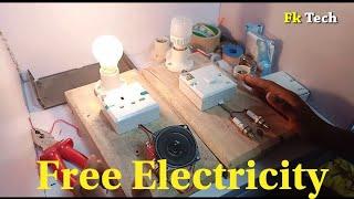 Free Electricity Energy With Spark Plugs And Magnet