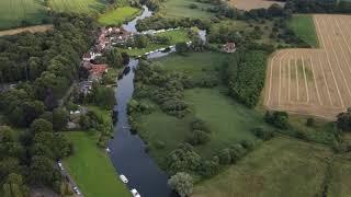 Coltishall on the Norfolk Broads as seen from a drone (4K quality). Please subscribe to my channel.