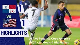 USA vs Panama, Copa America 2024   All Goals & Highlights